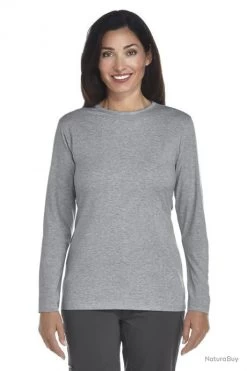 ZnO UV T-shirt Manches Longues Femme - Grey 42 (L)