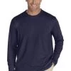 ZnO UV T-shirt Manches Longues Homme- Navy 40 (M)