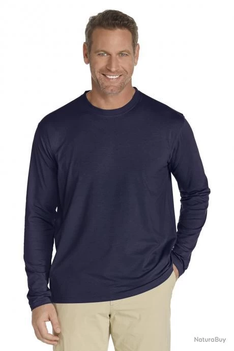 ZnO UV T-shirt Manches Longues Homme- Navy 40 (M) 1 ZnO UV T-shirt Manches Longues Homme- Navy 40 (M)