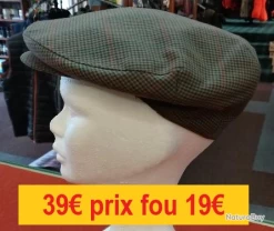 Casquette Carreaux Kaki "made In Fance" BEST QUALITY Taille 57 1968-57