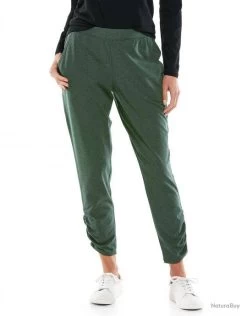 Pantalon Casual Anti UV Pour Femme Café Ruche Deep Olive Vert
