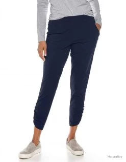 Pantalon Casual Anti UV Pour Femme Café Ruche Marine Bleu