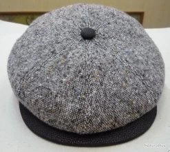 CASQUETTE "MARONE ITALIE" Plate Tweed Marron 61 BT615-61 -Big Chocolate Outoutd. 00002 CASQUETTE MARONE ITALIE plate tweed marron 61 BT615 61