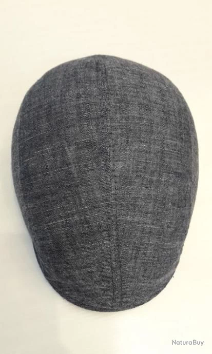 CASQUETTE PLATE EN JEANS T55 2 CASQUETTE PLATE EN JEANS T55 – Image 2