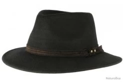 Big Chocolate Outoutd. -Big Chocolate Outoutd. 00002 Chapeau Feutre Noir Crushable Mac Leon Montane 58 Noir