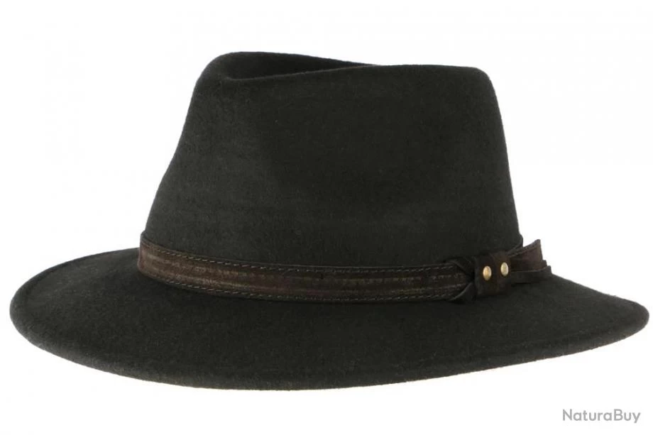 Chapeau Feutre Noir Crushable Mac Leon Montane 58 Noir 2 Chapeau Feutre Noir Crushable Mac Leon Montane 58 Noir – Image 2