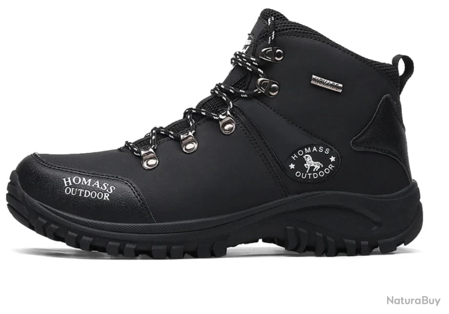 Chaussures, Chasse Ou Marche, Noir, Tailles 38 à 44. 2 Chaussures, Chasse Ou Marche, Noir, Tailles 38 à 44. – Image 2