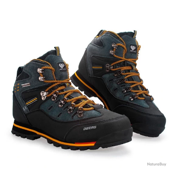 Chaussures Montantes, Montagne/trekking, Gris/orange, Taille 39 à 46. 2 Chaussures Montantes, Montagne/trekking, Gris/orange, Taille 39 à 46. – Image 2