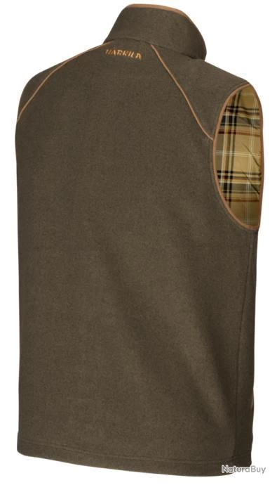 Härkila Gilet Polaire Sandhem Olive/Green L 2 Härkila Gilet Polaire Sandhem Olive/Green L – Image 2