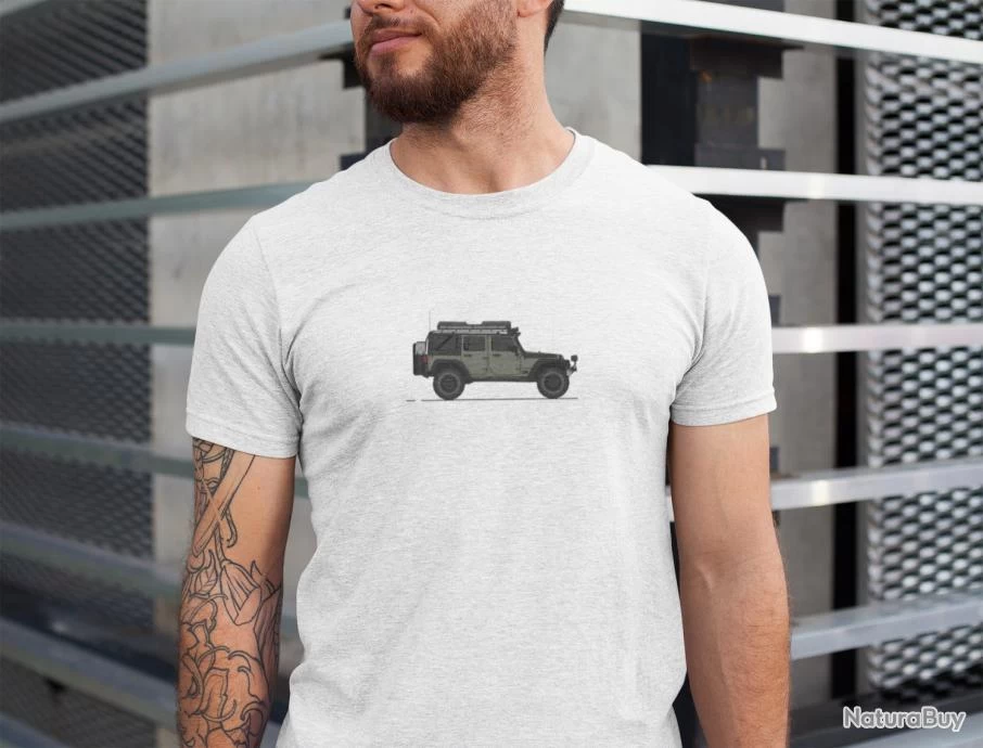 Outpost Jeep Wrangler Serie One T Shirt Blanc 2 Outpost Jeep Wrangler Serie One T Shirt Blanc – Image 2