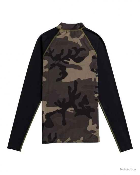 Billabong T Shirt Anti UV Pour Homme Manches Longues CONTRASTE Camo Vert 2 Billabong T Shirt Anti UV Pour Homme Manches Longues CONTRASTE Camo Vert – Image 2