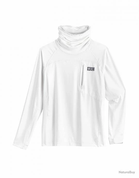 T Shirt De Bain Anti UV Avec Tour Du Cou Pour Homme Andros Blanc Blanc 2 T Shirt De Bain Anti UV Avec Tour Du Cou Pour Homme Andros Blanc Blanc – Image 2