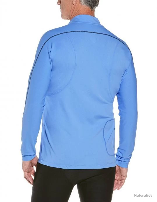 T Shirt De Bain Pour Homme Manches Longues Nocona Zip Surf Blue Bleu 2 T Shirt De Bain Pour Homme Manches Longues Nocona Zip Surf Blue Bleu – Image 2