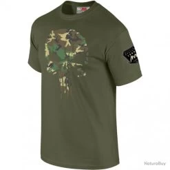 Tee-shirt Punisher Kaki Woodland