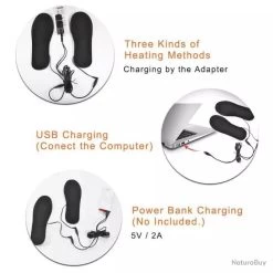 !!! LIVRAISON OFFERTE !!! Semelles Chauffantes T35 à T39 Réf 6904 -Big Chocolate Outoutd. 00003 LIVRAISON OFFERTE Semelles chauffantes T35 a T39 ref 6904