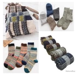 5 Paires De Chaussettes D'hiver, Cachemire, Chaude Super Qualité........coloris 988 -Big Chocolate Outoutd. 00003 5 paires de chaussettes d hiver cachemire chaude Super qualite.coloris 988