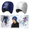 Bonnet Imperméable, Doublé Polaire, Protèges Oreilles, Blanc.