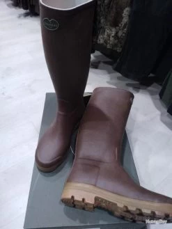 Bottes Le Chameau Saint-Hubert Marron Doublées Cuir 43 Mollet 44 -Big Chocolate Outoutd. 00003 Bottes Le Chameau Saint Hubert marron doublees cuir 43 mollet 44