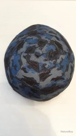 CASQUETTE "IRLANDAISE" CAMO BLEU T57 -Big Chocolate Outoutd. 00003 CASQUETTE IRALANDAISE CAMO BLEU T57