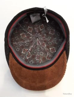 CASQUETTE "MARONE" EN LAINE NOIRE CHINÉE T60 -Big Chocolate Outoutd. 00003 CASQUETTE MARONE EN LAINE NOIRE CHINEE T60