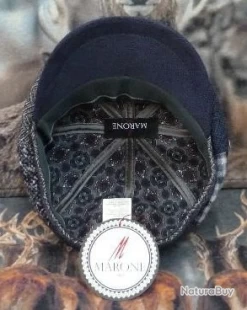 CASQUETTE "MARONE ITALIE" DUBLIN PATCHWORK 60 BT652-60JS -Big Chocolate Outoutd. 00003 CASQUETTE MARONE ITALIE DUBLIN PATCHWORK 60 BT652 60JS