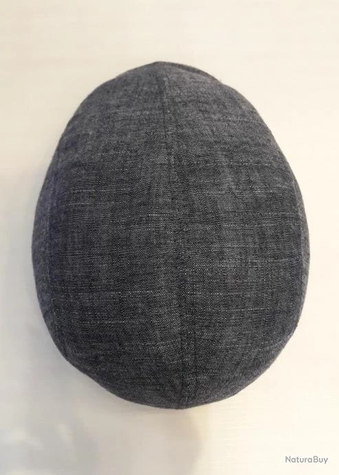 CASQUETTE PLATE EN JEANS T55 3 CASQUETTE PLATE EN JEANS T55 – Image 3