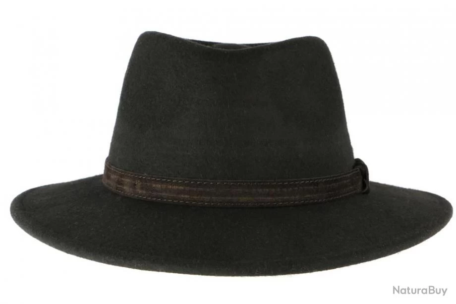 Chapeau Feutre Noir Crushable Mac Leon Montane 58 Noir 3 Chapeau Feutre Noir Crushable Mac Leon Montane 58 Noir – Image 3