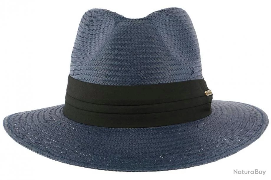 Chapeau De Paille Bleu Marine Théo Taille Unique Marine 3 Chapeau De Paille Bleu Marine Théo Taille Unique Marine – Image 3