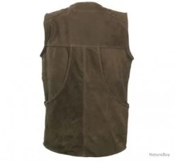 PROMO ! GILET CUIR STRASBOURG DEERHUNTER -Big Chocolate Outoutd. 00003 GILET CUIR STRASBOURG DEERHUNTER