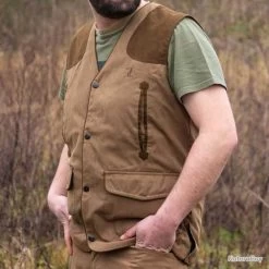 Gilet De Chasse Percussion Rambouillet Original 3XL (Taille 6) -Big Chocolate Outoutd. 00003 Gilet Percussion Rambouillet Original 3XL Taille 6