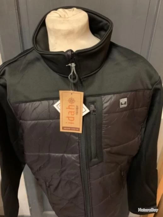 HANGAR33 BLOUSON IDAHO HYBRID NOIR TAILLE M 3 HANGAR33 BLOUSON IDAHO HYBRID NOIR TAILLE M – Image 3