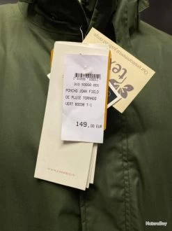JOHN FIELD Tornado Poncho De Pluie Homme Unique (NEUF) *Prix étiqueté: 149* -Big Chocolate Outoutd. 00003 JOHN FIELD Tornado Poncho de pluie veste de chasse homme Taille 1 NEUF