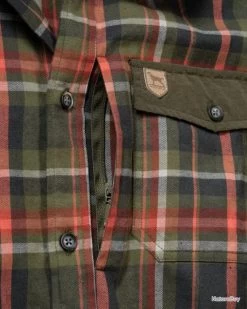 Chemise Légère En Flanelle Eifel (Couleur: Olive/ Rouille, Taille: XXL) -Big Chocolate Outoutd. 00003 Leicht Flanellhemd Eifel Parforc XL 25 Couleur Olive rouille Taille XXL