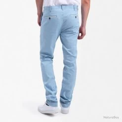PANTALON SUNWILL CHINO BLEU CIEL T44 -Big Chocolate Outoutd. 00003 PANTALON SUNWILL CHINO BLEU CIEL T44