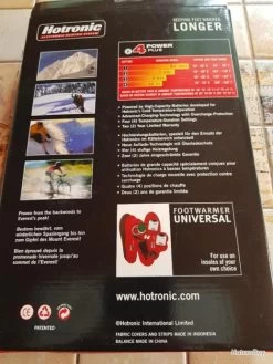 SEMELLES CHAUFFANTES HOTRONIC -Big Chocolate Outoutd. 00003 SEMELLES CHAUFFANTES HOTRONIC