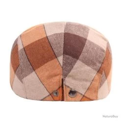 SUPERBE CASQUETTE BÉRET À CARREAUX REF 1613 -Big Chocolate Outoutd. 00003 SUPERBE CASQUETTE BERET A CARREAUX REF 1613