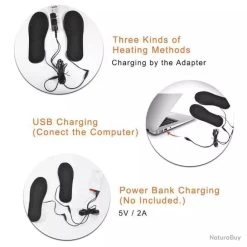 !!! LIVRAISON OFFERTE !!! Semelles Chauffantes T40 à T45 10 !!! LIVRAISON OFFERTE !!! Semelles Chauffantes T40 à T45 -Big Chocolate Outoutd. 00004 TOP ENCHERE Semelles chauffantes T40 a T44 ref 69