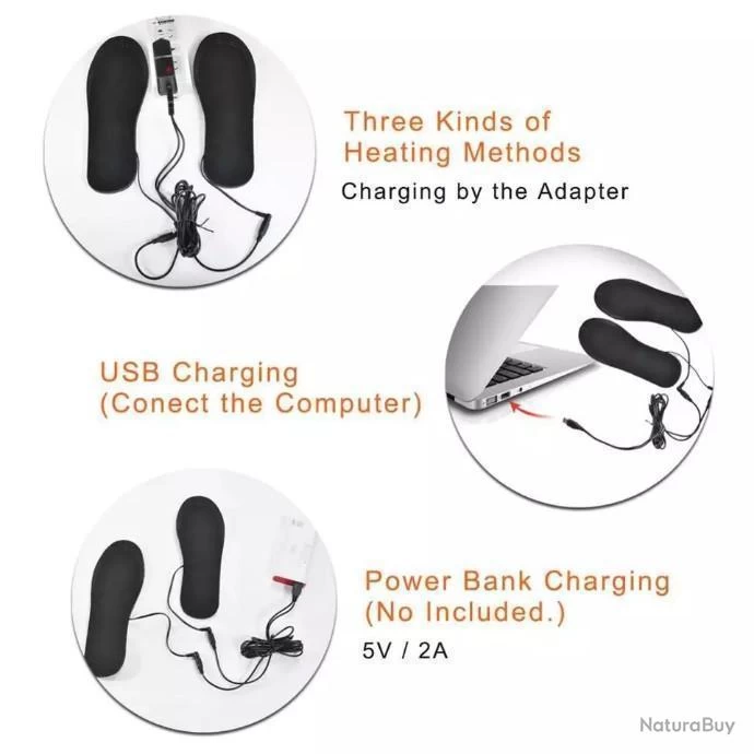 !!! LIVRAISON OFFERTE !!! Semelles Chauffantes T40 à T45 4 !!! LIVRAISON OFFERTE !!! Semelles Chauffantes T40 à T45 – Image 4