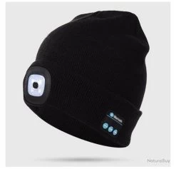 Bonnet Noir Sans Fil Bluetooth Avec Ecouteur Et Eclairage 4 Led Rechargeable USB + Câble Pratique 8 Bonnet Noir Sans Fil Bluetooth Avec Ecouteur Et Eclairage 4 Led Rechargeable USB + Câble Pratique -Big Chocolate Outoutd. 00004 Bonnet Noir Sans Fil Bluetooth avec Ecouteur et Eclairage 4 Led Rechargeable USB Cable Pratique