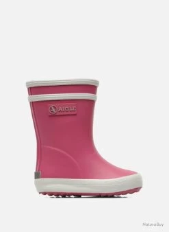 Bottes De Pluie Baby Flac AIGLE Rose 21 -Big Chocolate Outoutd. 00004 Bottes de pluie Baby Flac AIGLE Rose 21