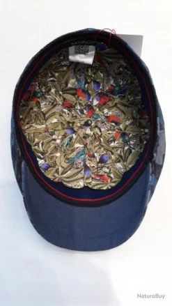 CASQUETTE "IRLANDAISE" CAMO BLEU T57 -Big Chocolate Outoutd. 00004 CASQUETTE IRALANDAISE CAMO BLEU T57