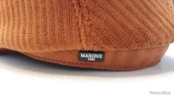 CASQUETTE PLATE "MARONE" EN VELOURS T58 7 CASQUETTE PLATE "MARONE" EN VELOURS T58 -Big Chocolate Outoutd. 00004 CASQUETTE PLATE MARONE EN VELOURS T58