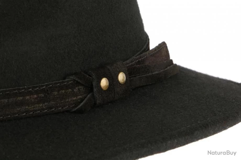 Chapeau Feutre Noir Crushable Mac Leon Montane 58 Noir 4 Chapeau Feutre Noir Crushable Mac Leon Montane 58 Noir – Image 4