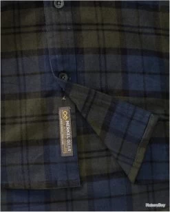 Chemise Everyday Couleur Olive Carreaux Bleu. 9 Chemise Everyday Couleur Olive Carreaux Bleu. -Big Chocolate Outoutd. 00004 Chemise Everyday Couleur Olive Carreaux bleu Taille M