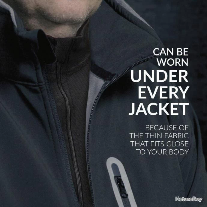 Gilet Chauffant Régular Sans Manche, 30Seven® S Vert Camouflage 3 Gilet Chauffant Régular Sans Manche, 30Seven® S Vert Camouflage – Image 3