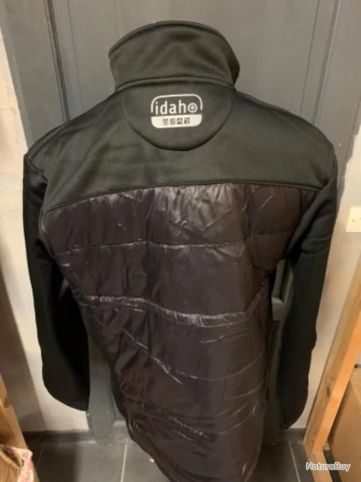 HANGAR33 BLOUSON IDAHO HYBRID NOIR TAILLE M 4 HANGAR33 BLOUSON IDAHO HYBRID NOIR TAILLE M – Image 4