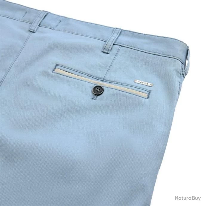 PANTALON SUNWILL CHINO BLEU CIEL T46 4 PANTALON SUNWILL CHINO BLEU CIEL T46 – Image 4