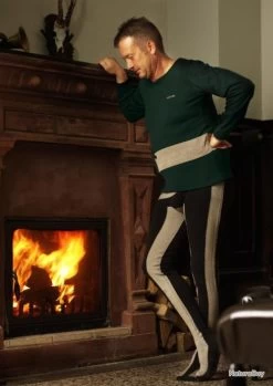 Sous Vetement Chauffant Manche Longue Homme Noir -Big Chocolate Outoutd. 00004 Sous vetement chauffant manche longue homme 44 Noir