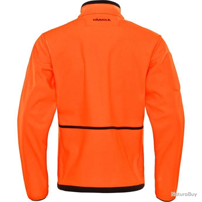 Härkila Veste Kamko Fleece Hunting Green Orange Blaze Reversible 4 Härkila Veste Kamko Fleece Hunting Green Orange Blaze Reversible – Image 4