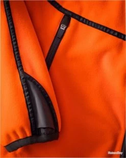 Veste Polaire Réversible Merkel Gear Couleur Antracite Brun Orange. -Big Chocolate Outoutd. 00004 Veste polaire reversible Merkel Gear Couleur Antracite brun orange Taille XS